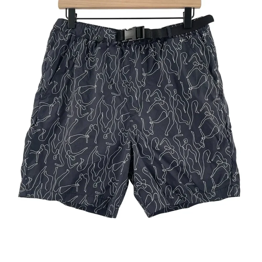 PACSUN Swim Trunks Size Medium Volley Summer Athleisure Shorts Netting *Damaged